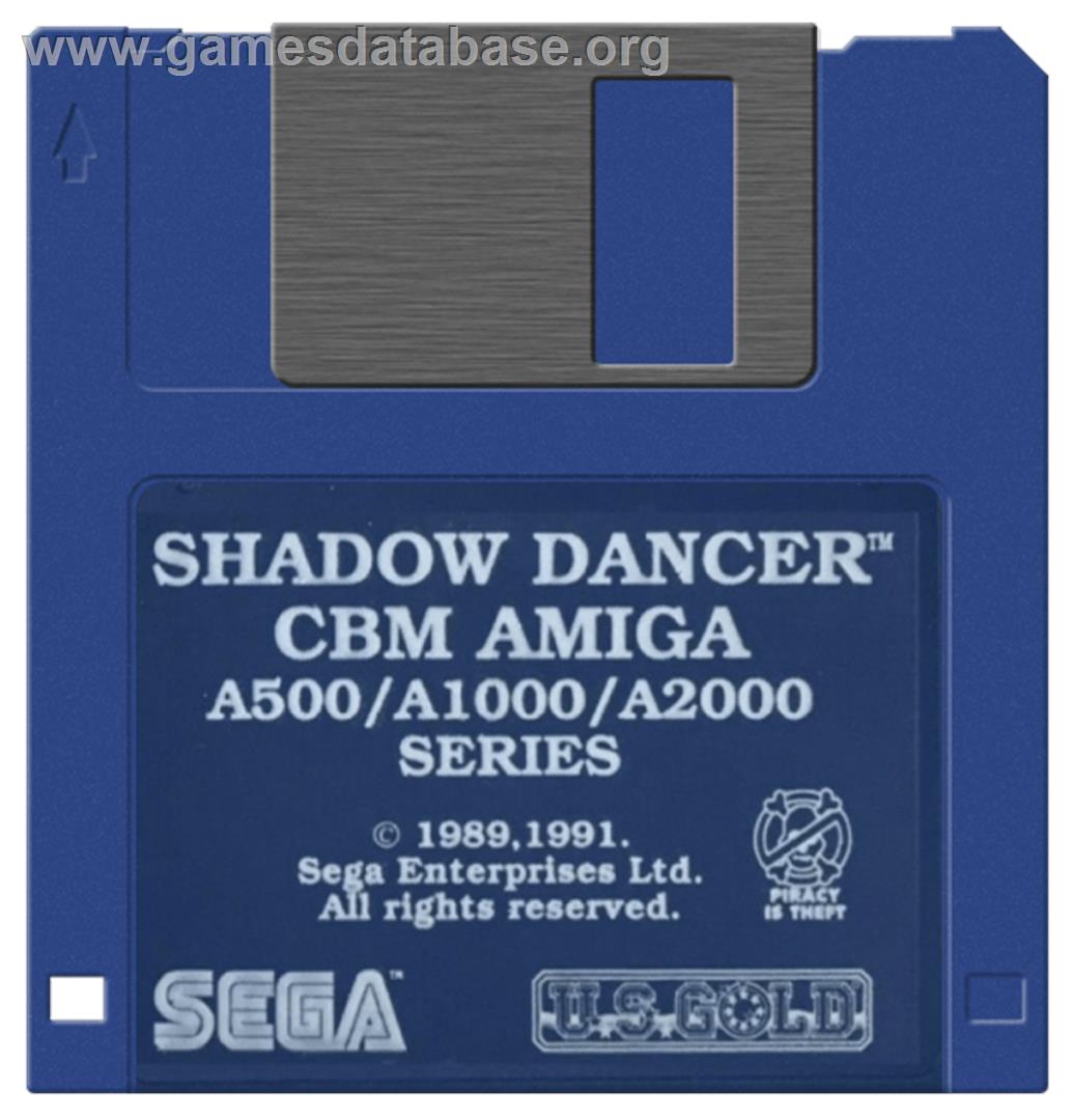 Shadow Dancer - Commodore Amiga - Artwork - Disc