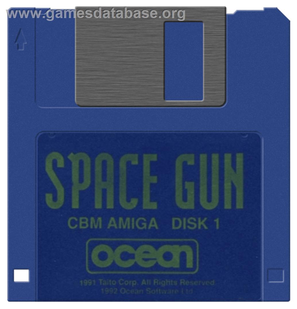 Space Gun - Commodore Amiga - Artwork - Disc
