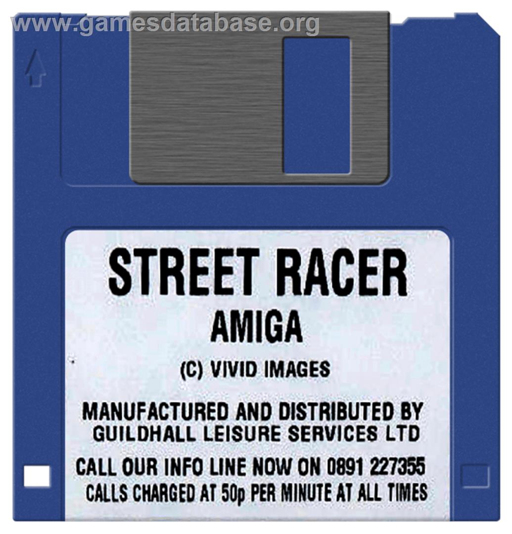 Street Racer - Commodore Amiga - Artwork - Disc