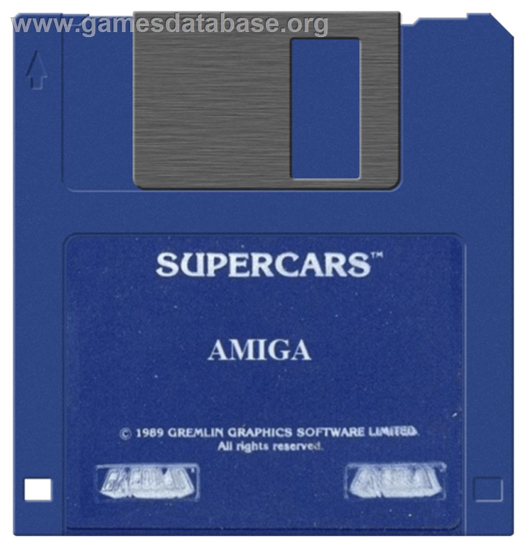 Super Cars - Commodore Amiga - Artwork - Disc