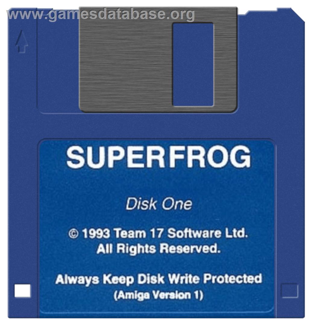 Super Frog - Commodore Amiga - Artwork - Disc