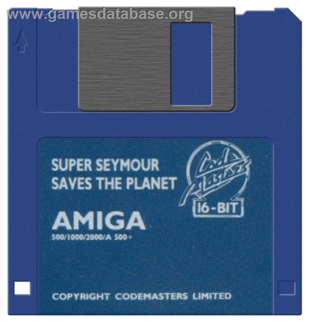 Super Seymour Saves the Planet - Commodore Amiga - Artwork - Disc