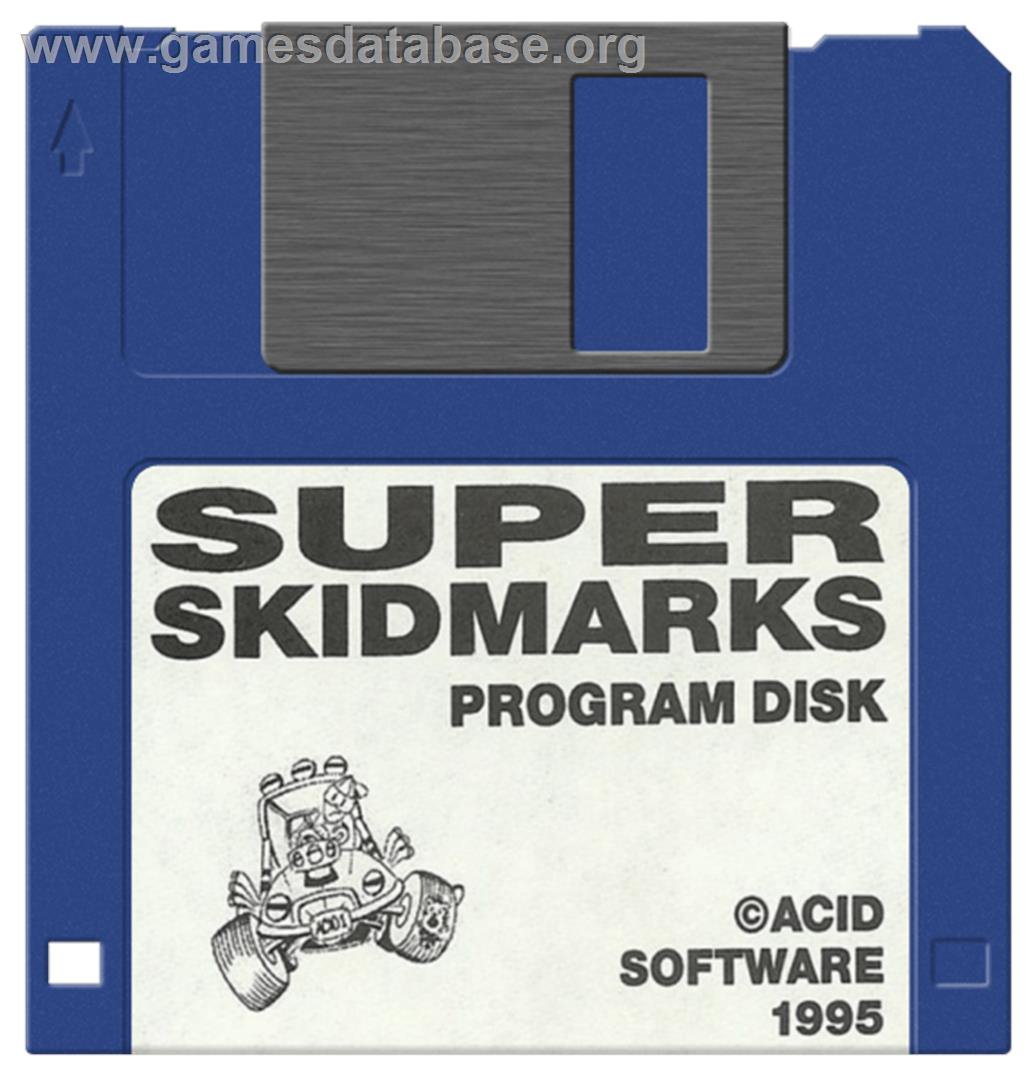 Super Skidmarks - Commodore Amiga - Artwork - Disc