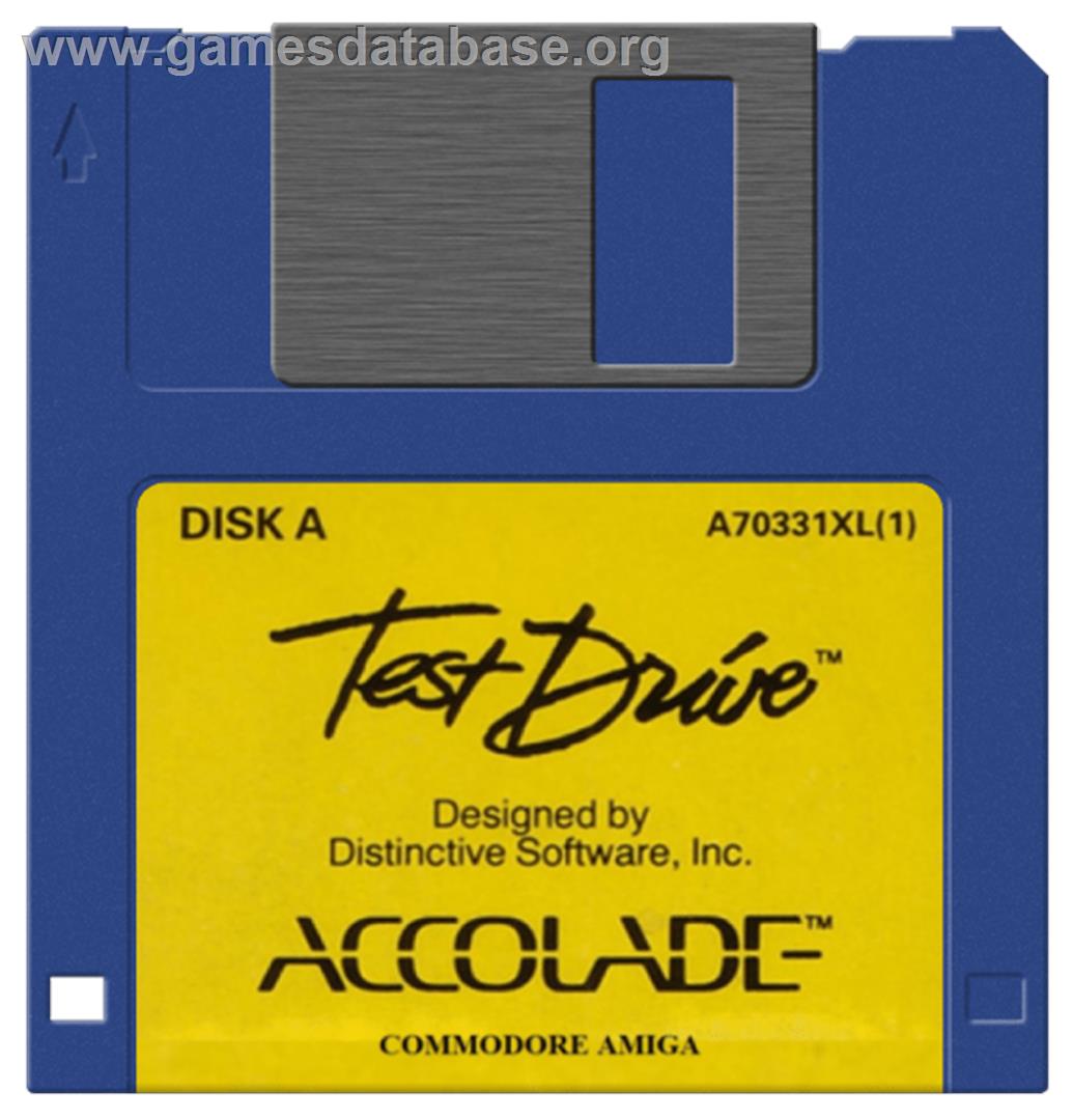 Test Drive - Commodore Amiga - Artwork - Disc