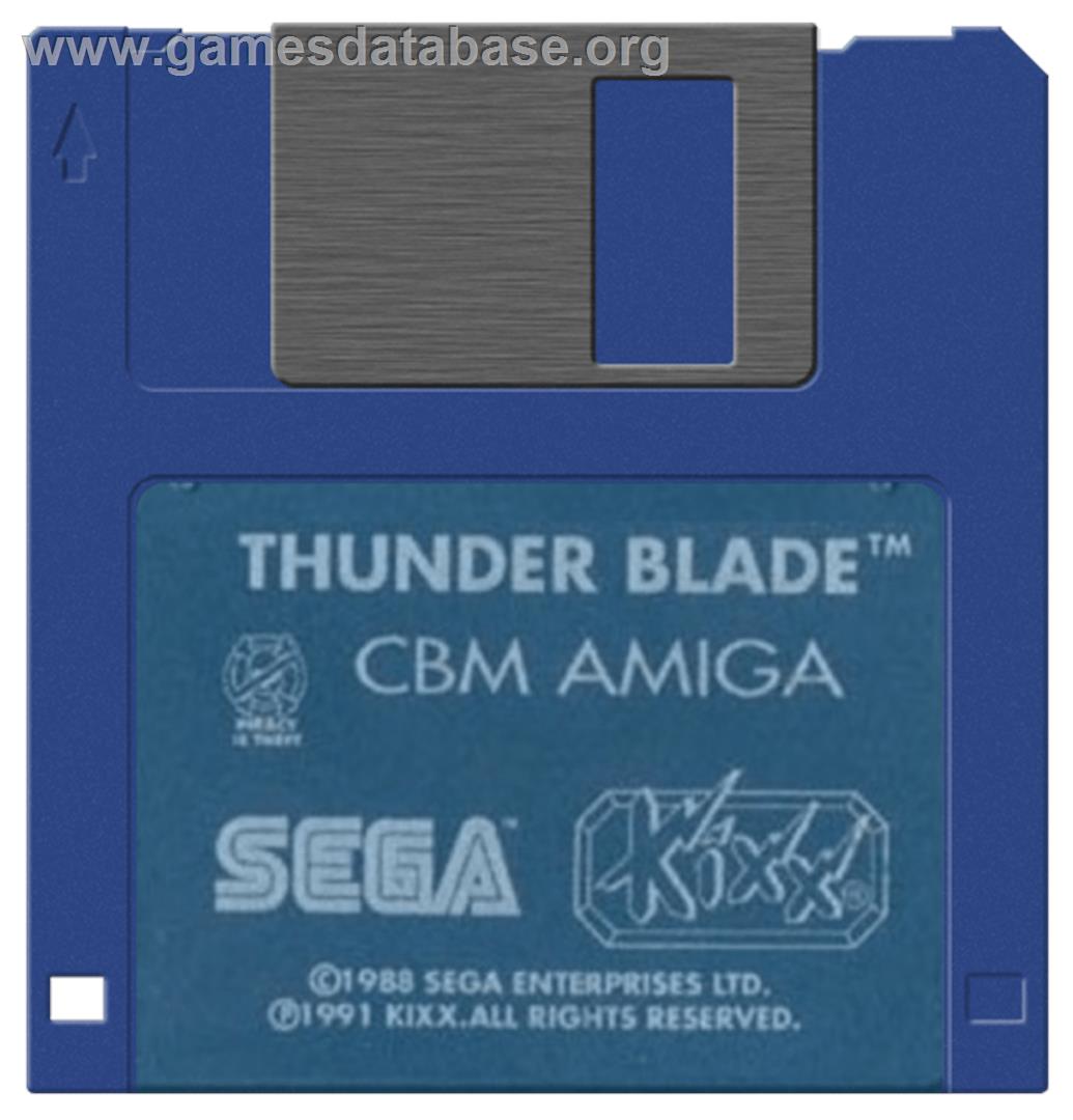 Thunder Blade - Commodore Amiga - Artwork - Disc