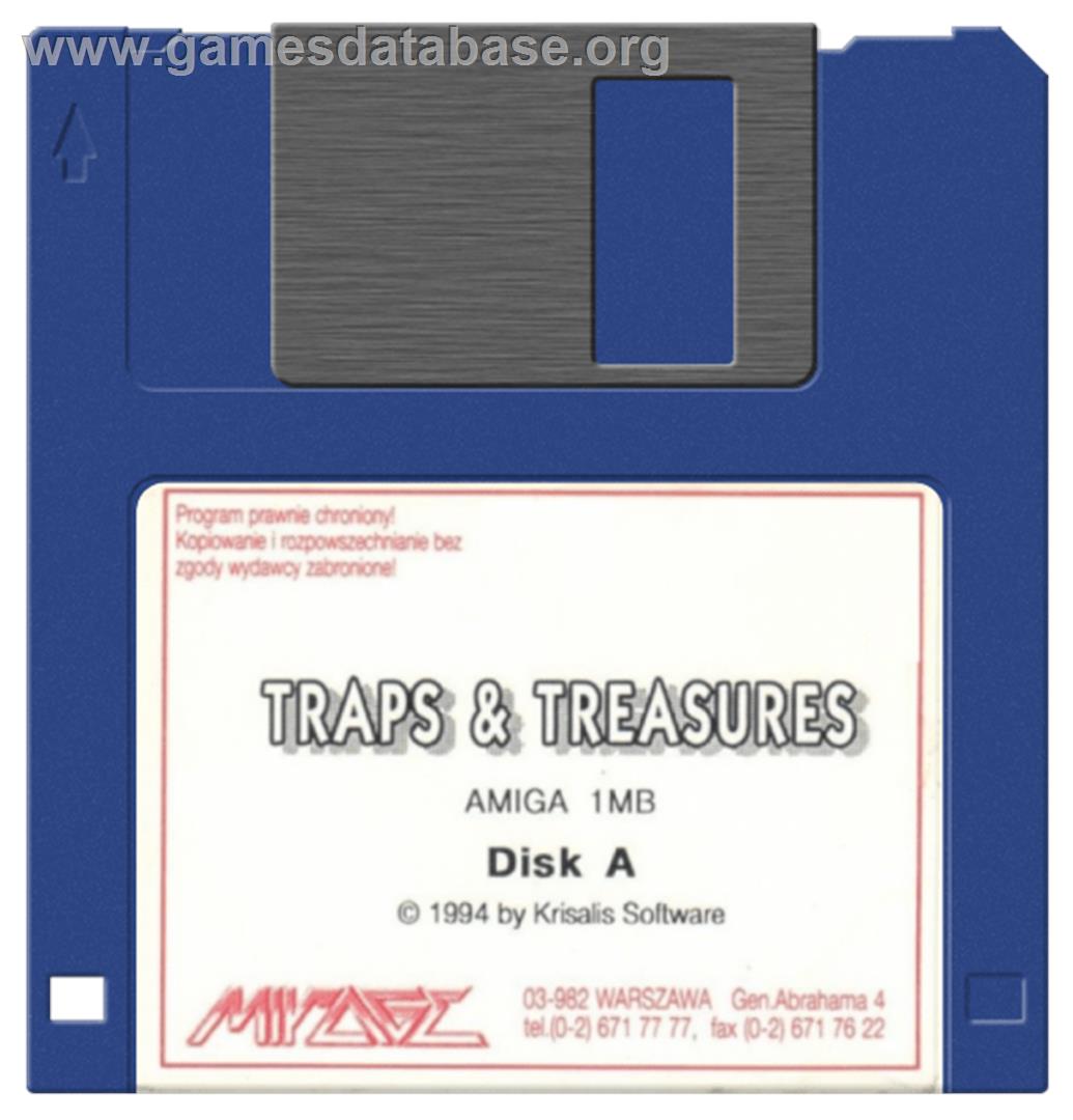 Traps 'n' Treasures - Commodore Amiga - Artwork - Disc