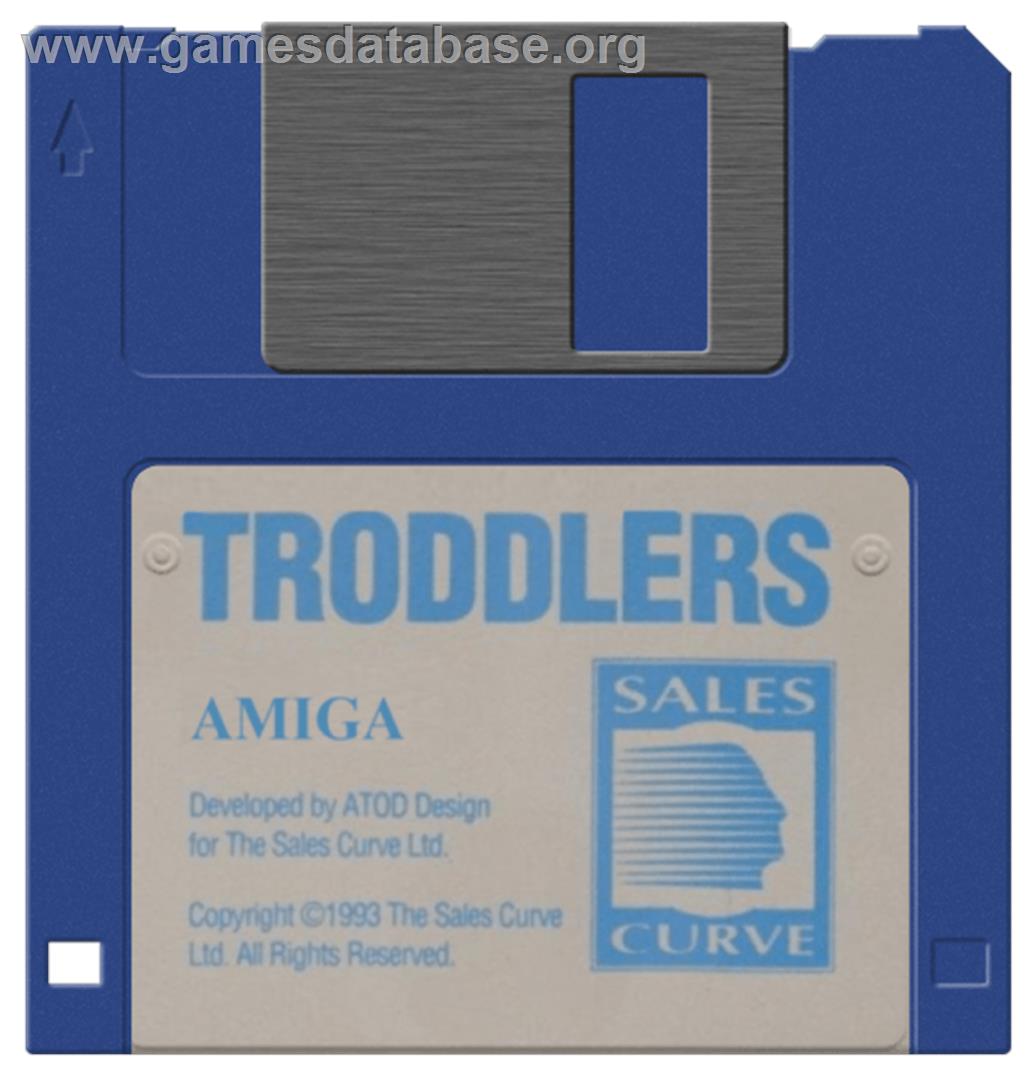 Troddlers - Commodore Amiga - Artwork - Disc