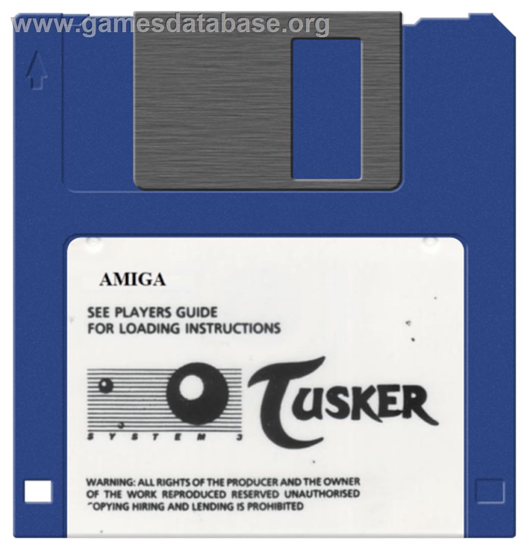 Tusker - Commodore Amiga - Artwork - Disc