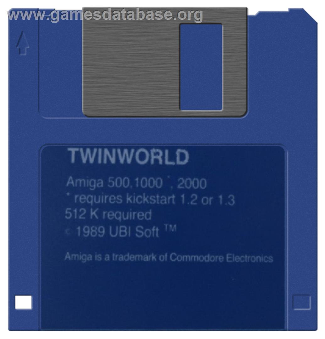 TwinWorld: Land of Vision - Commodore Amiga - Artwork - Disc
