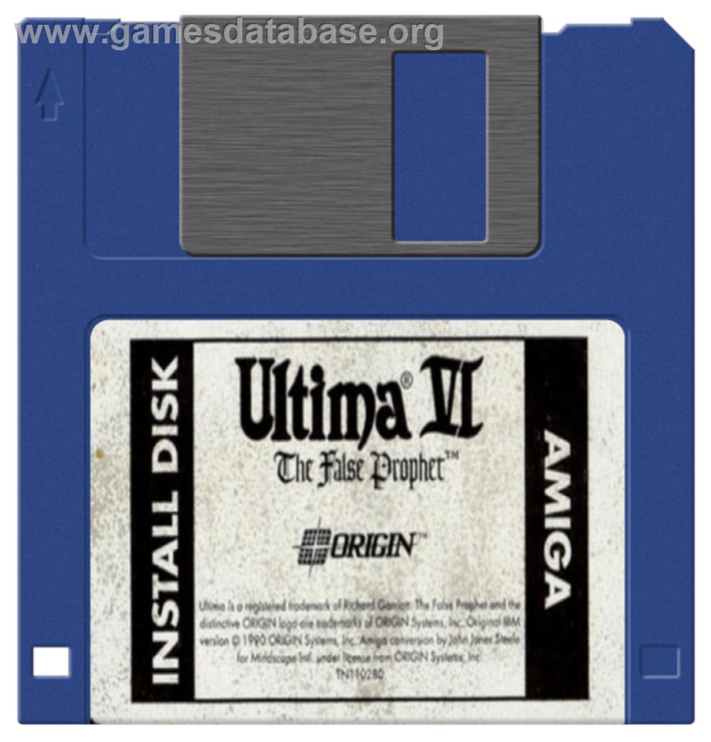 Ultima VI: The False Prophet - Commodore Amiga - Artwork - Disc