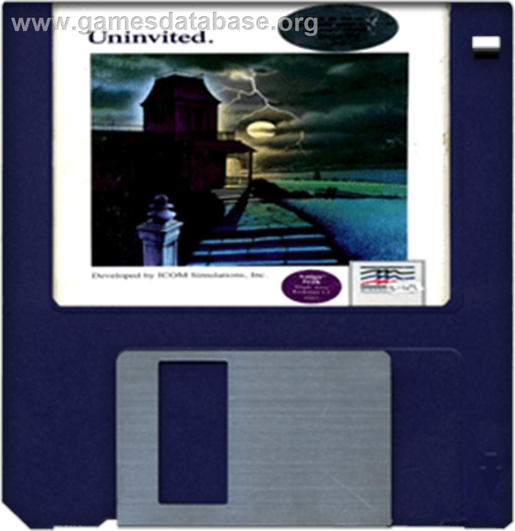 Uninvited - Commodore Amiga - Artwork - Disc