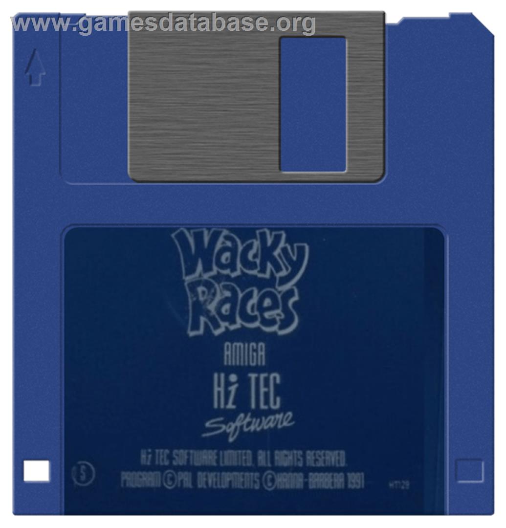 Wacky Races - Commodore Amiga - Artwork - Disc