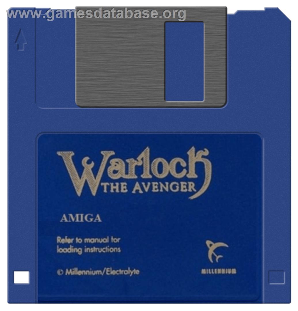 Warlock: The Avenger - Commodore Amiga - Artwork - Disc