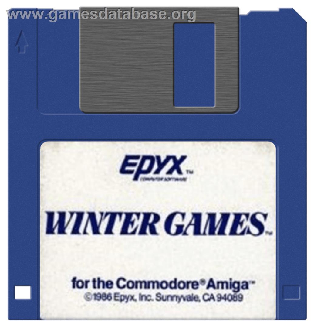 Winter Games - Commodore Amiga - Artwork - Disc