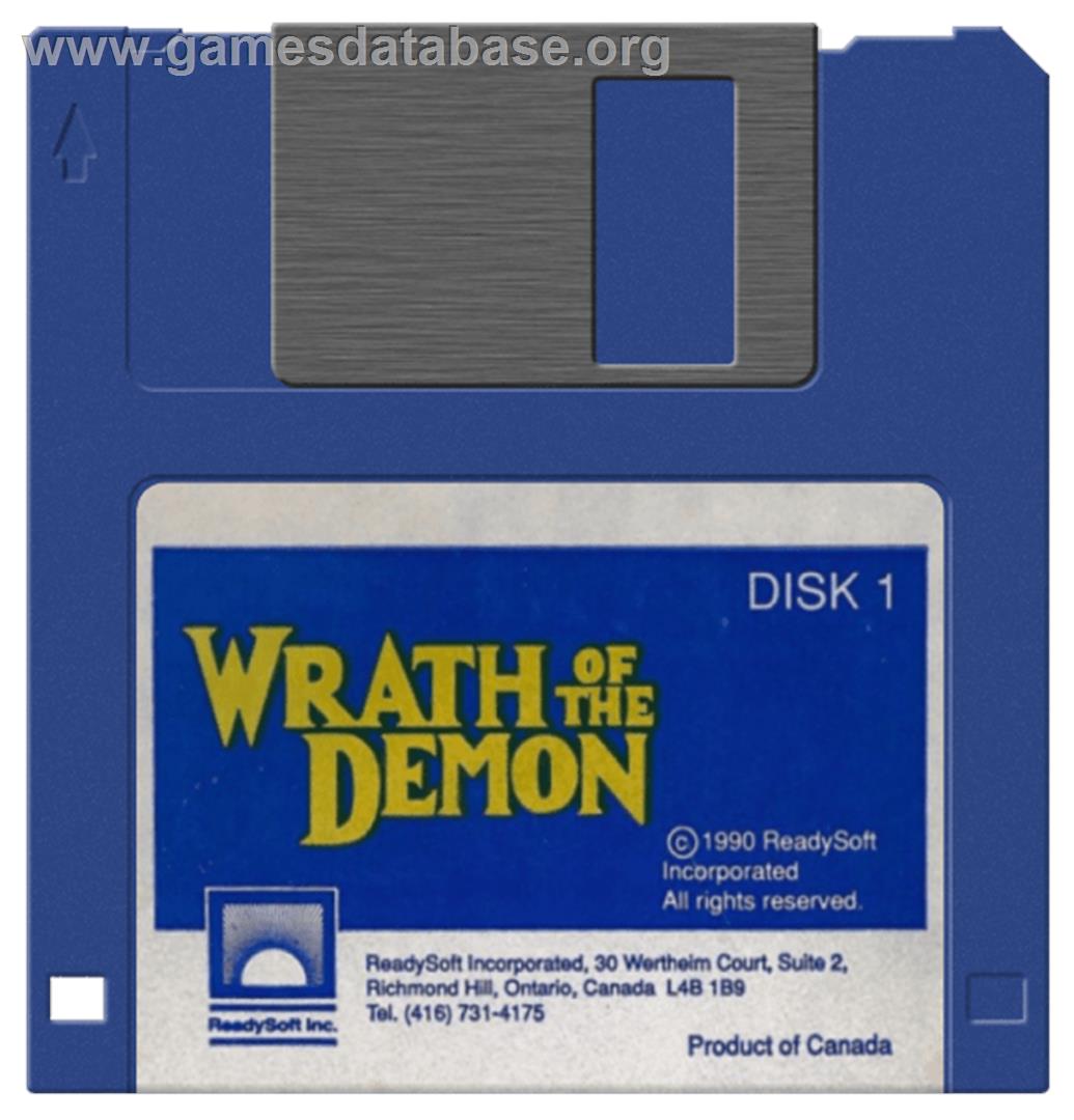 Wrath of the Demon - Commodore Amiga - Artwork - Disc