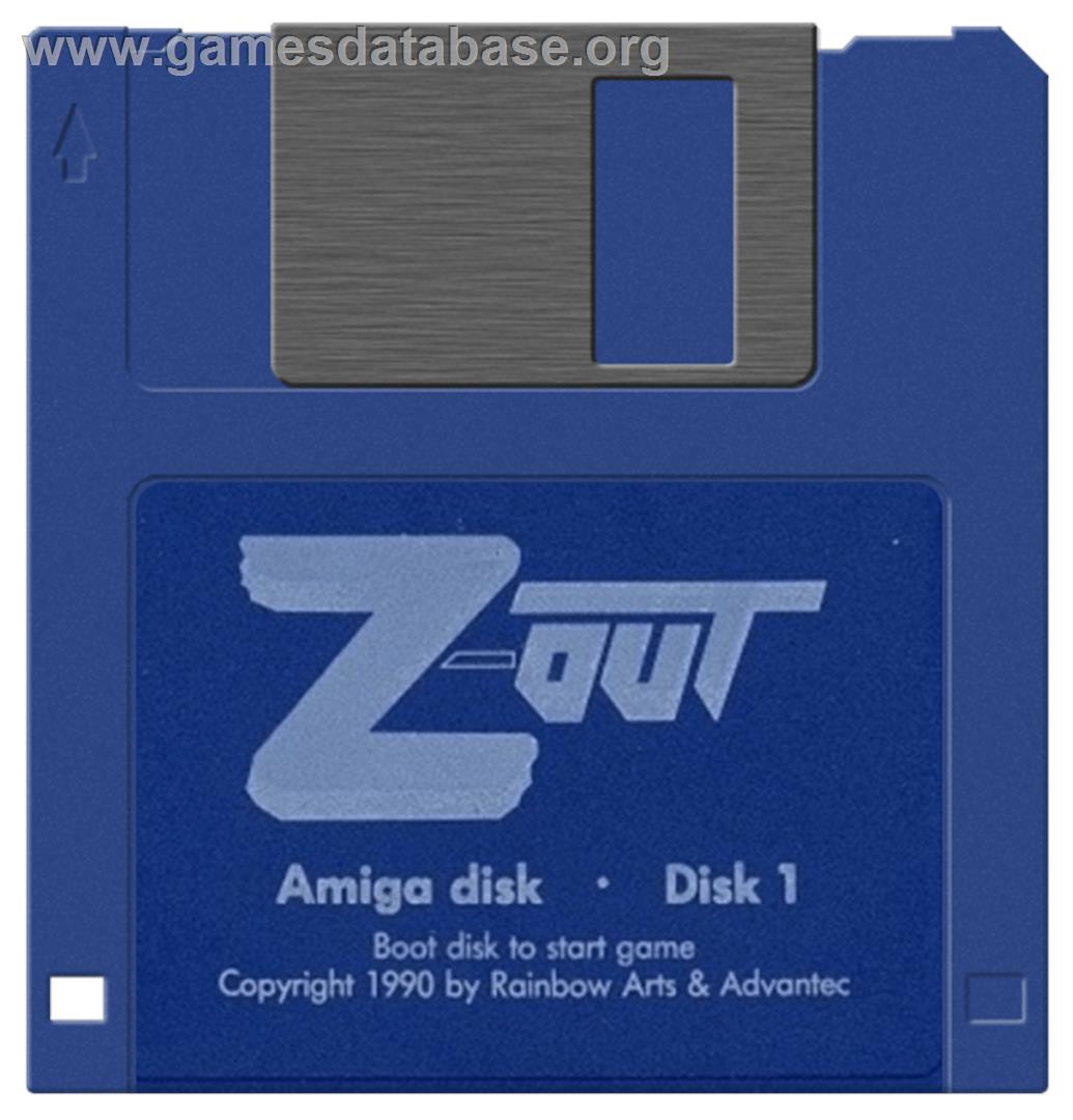 Z-Out - Commodore Amiga - Artwork - Disc