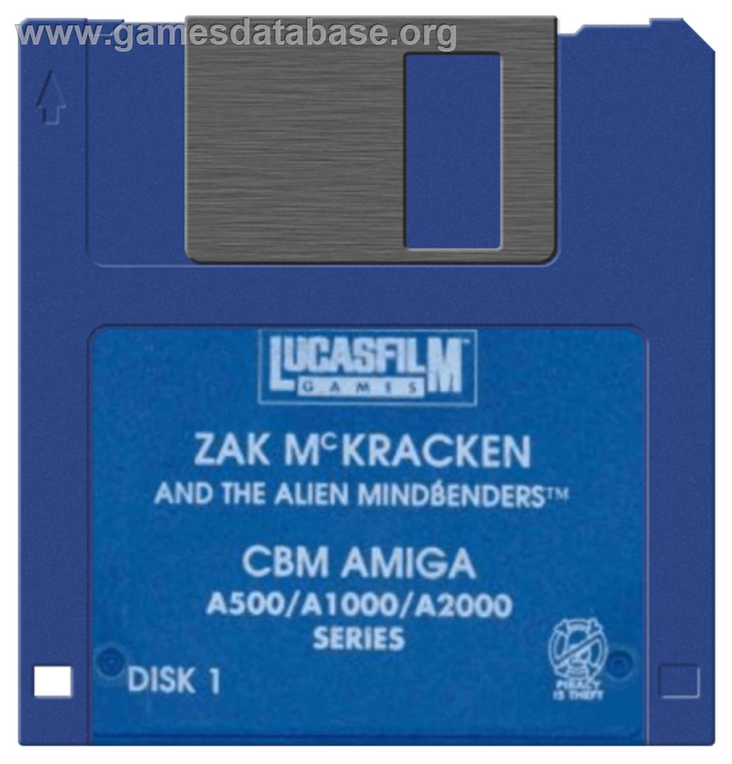 Zak McKracken and the Alien Mindbenders - Commodore Amiga - Artwork - Disc