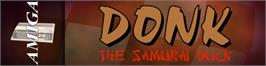 Arcade Cabinet Marquee for Donk!: The Samurai Duck.