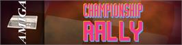 Arcade Cabinet Marquee for Rally Championships.