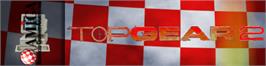 Arcade Cabinet Marquee for Top Gear 2.