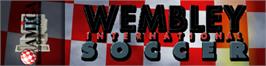 Arcade Cabinet Marquee for Wembley International Soccer.