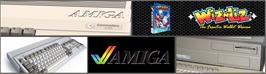 Arcade Cabinet Marquee for Wiz 'n' Liz: The Frantic Wabbit Wescue.