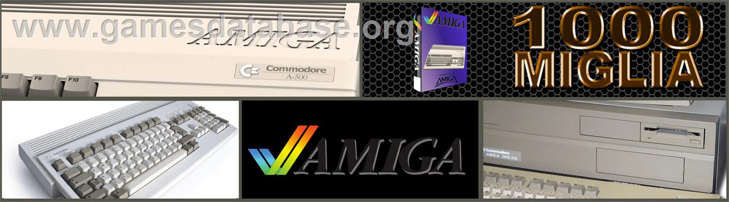 1000 Miglia: Great1000 Miles Rally - Commodore Amiga - Artwork - Marquee