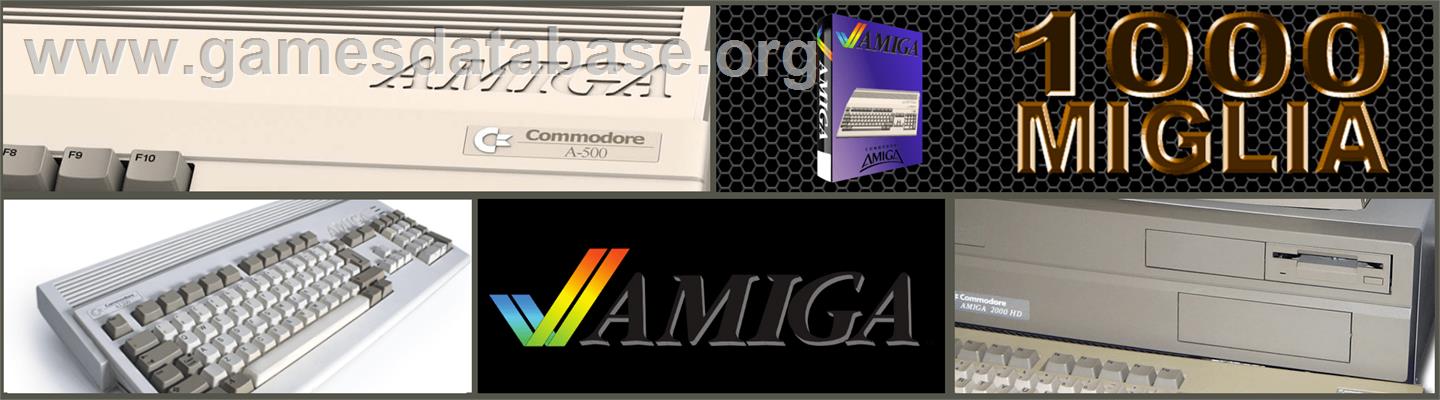 1000 Miglia - Commodore Amiga - Artwork - Marquee