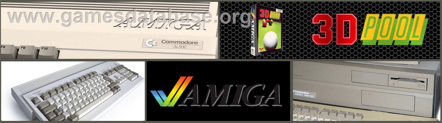 3d Pool - Commodore Amiga - Artwork - Marquee