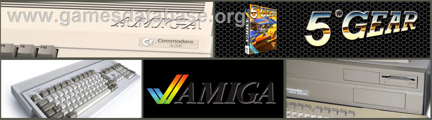 5th Gear - Commodore Amiga - Artwork - Marquee