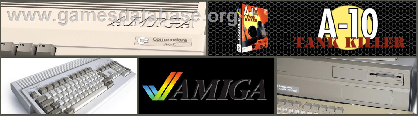 A-10 Tank Killer - Commodore Amiga - Artwork - Marquee