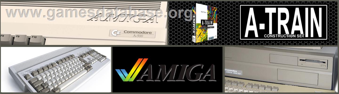 A-Train Construction Set - Commodore Amiga - Artwork - Marquee