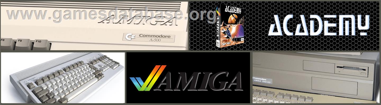 Academy: Tau Ceti 2 - Commodore Amiga - Artwork - Marquee