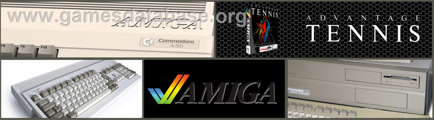 Advantage Tennis - Commodore Amiga - Artwork - Marquee