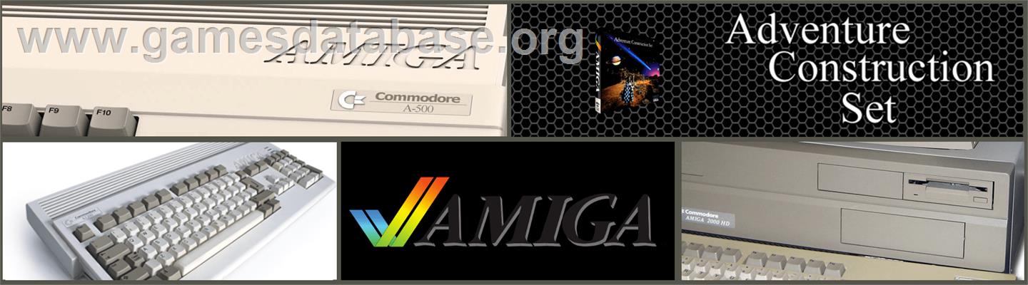 Adventure Construction Set - Commodore Amiga - Artwork - Marquee