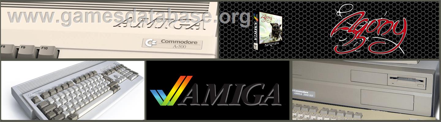 Agony - Commodore Amiga - Artwork - Marquee