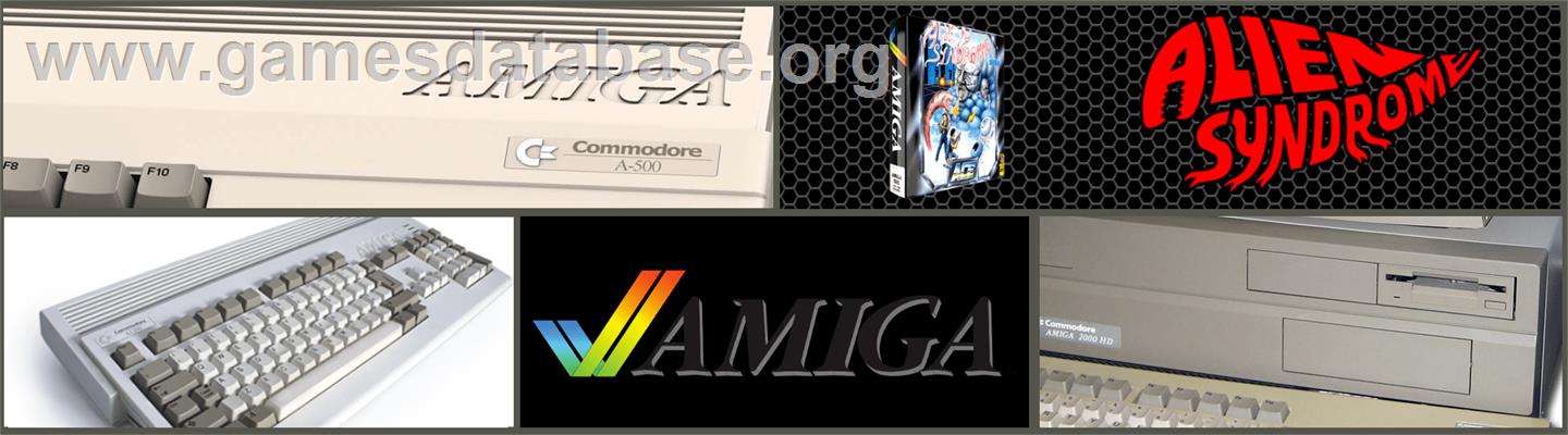 Alien Syndrome - Commodore Amiga - Artwork - Marquee