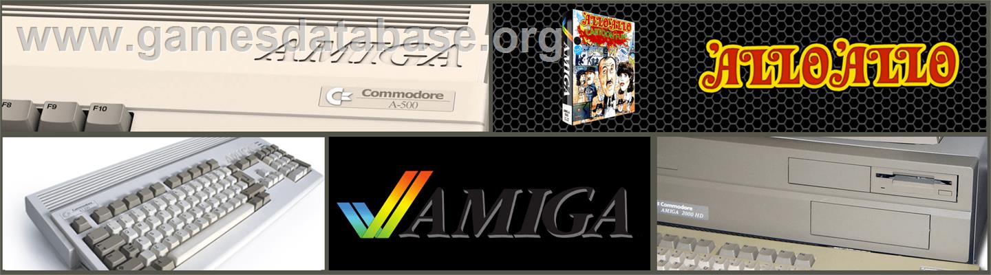 Allo' Allo - Commodore Amiga - Artwork - Marquee