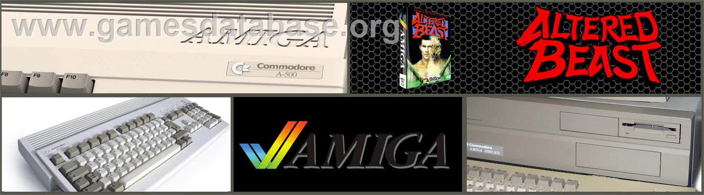 Altered Beast - Commodore Amiga - Artwork - Marquee