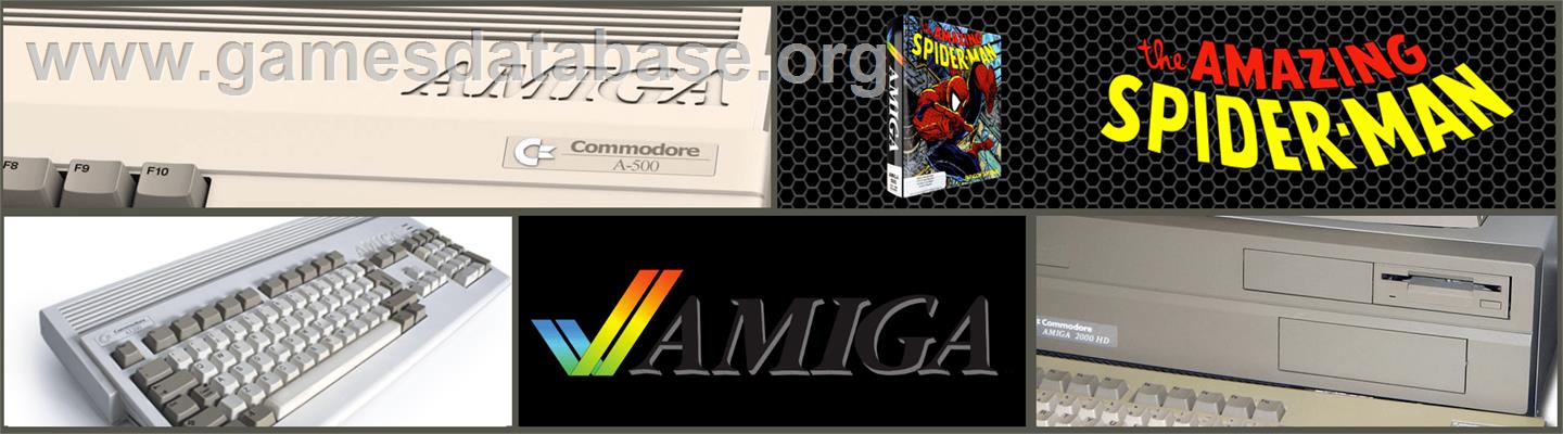 Amazing Spider-Man - Commodore Amiga - Artwork - Marquee