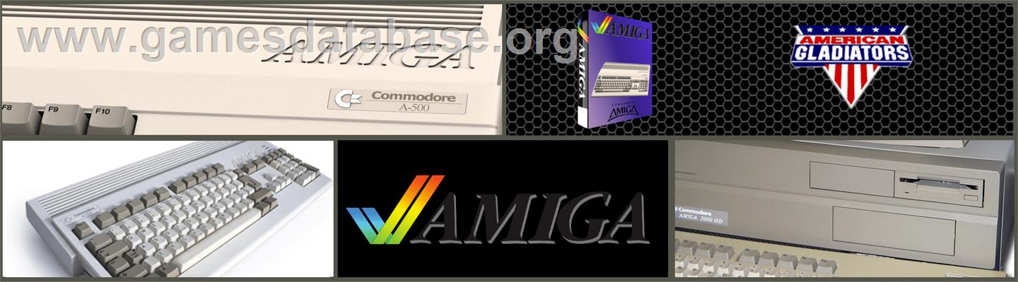 American Gladiators - Commodore Amiga - Artwork - Marquee