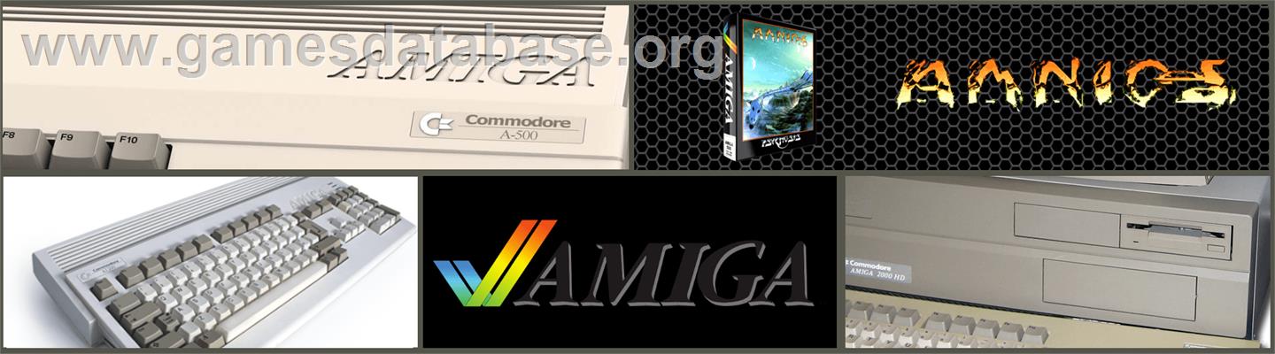 Amnios - Commodore Amiga - Artwork - Marquee