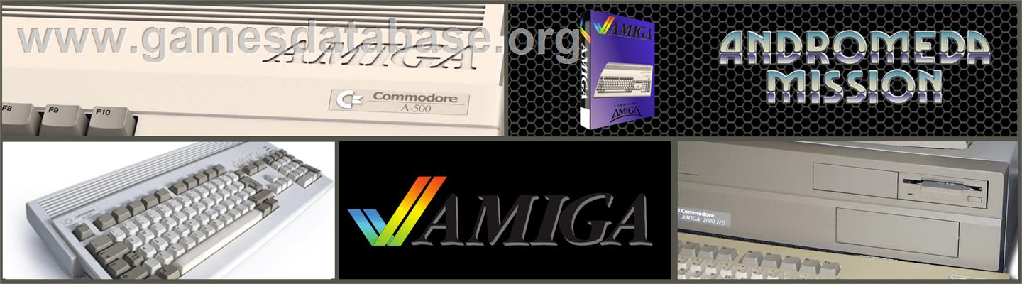Andromeda Mission - Commodore Amiga - Artwork - Marquee