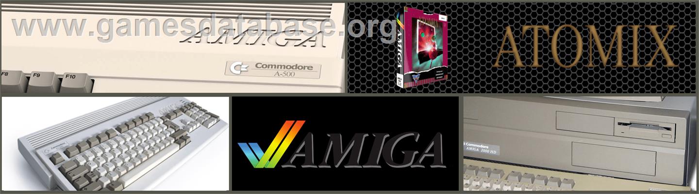 Atomix - Commodore Amiga - Artwork - Marquee