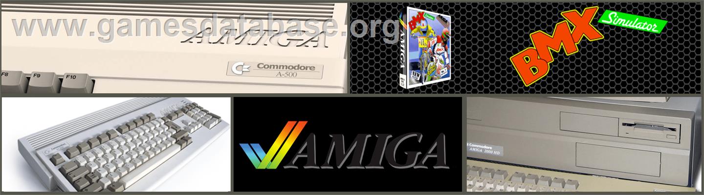 BMX Simulator - Commodore Amiga - Artwork - Marquee