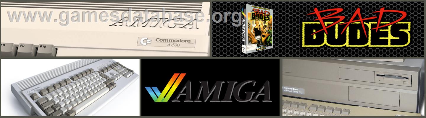 Bad Dudes - Commodore Amiga - Artwork - Marquee