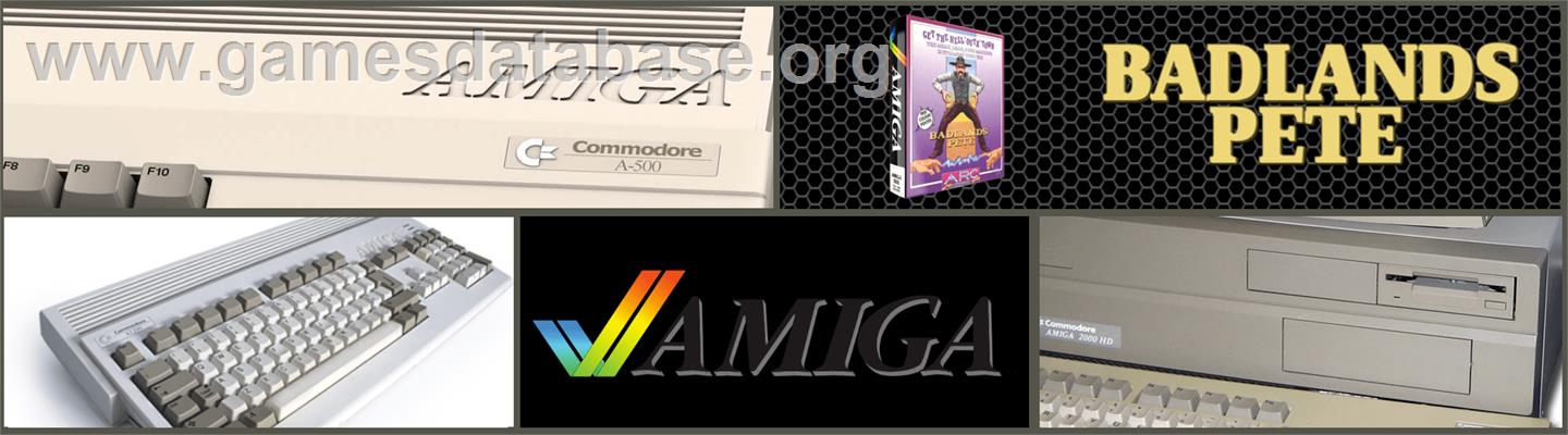 Badlands Pete - Commodore Amiga - Artwork - Marquee