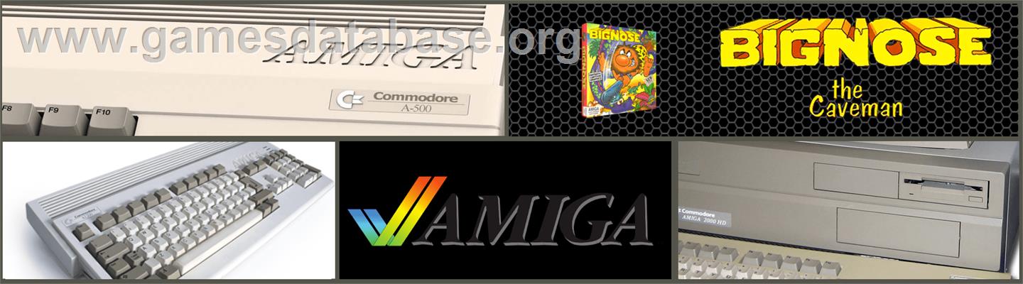 Big Nose the Caveman - Commodore Amiga - Artwork - Marquee