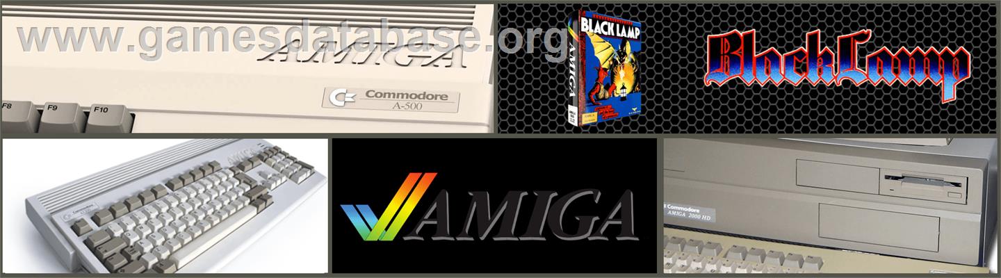 Black Lamp - Commodore Amiga - Artwork - Marquee