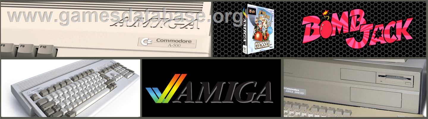 Bomb Jack - Commodore Amiga - Artwork - Marquee